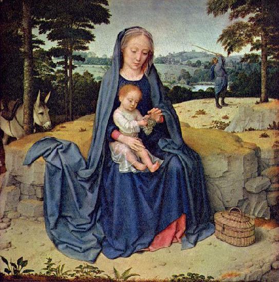 Gerard David The Rest on the Flight into Egypt oil painting picture